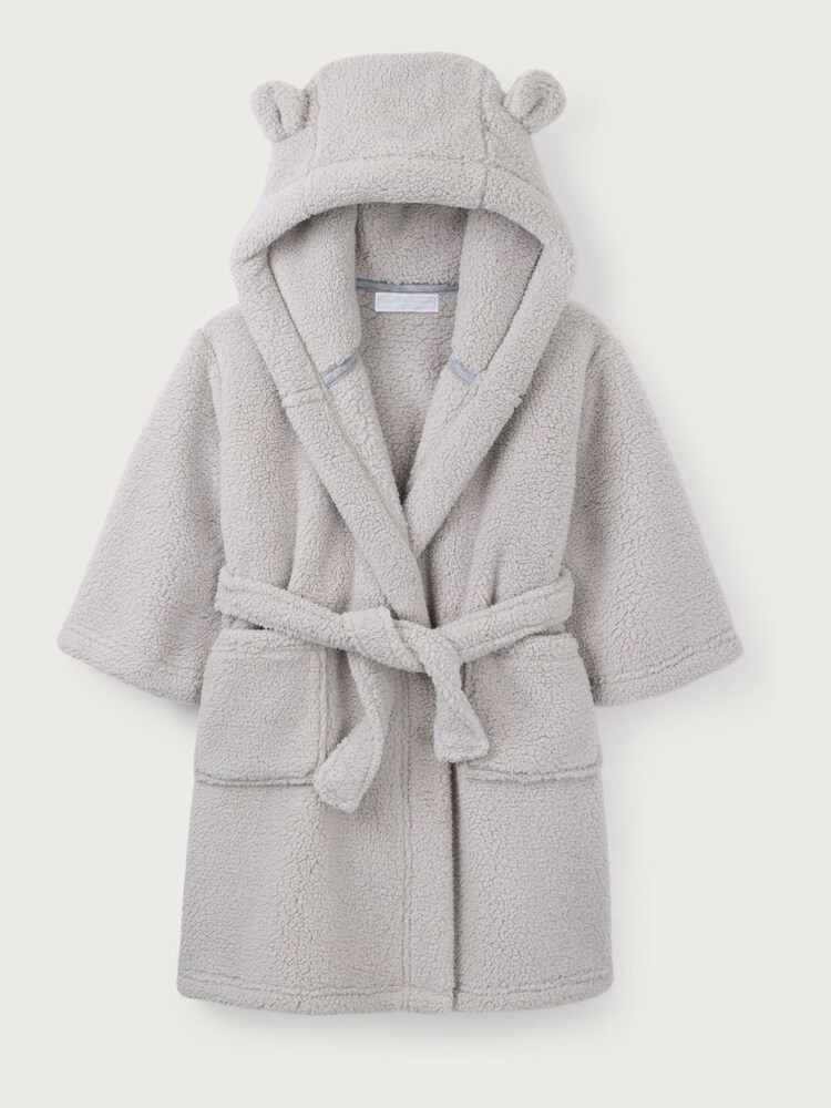 The White Company Grey Teddy Snuggle Robe - Image 1 of 2