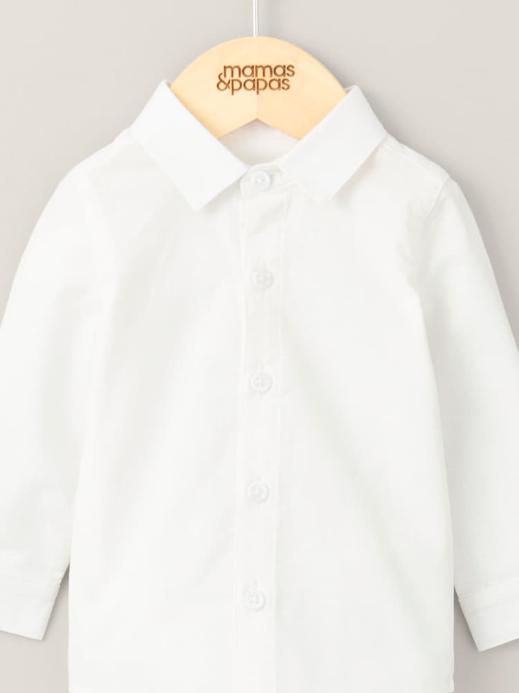 Mamas & Papas 100% Cotton White Shirt - Image 2 of 4