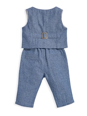 Mamas & Papas Blaues 2-teiliges Westen- und Hosenset - Bild 2 von 4