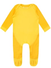 Character Yellow Baby Lion King 100% Cotton Sleepsuit and Hat Set - Image 2 of 3