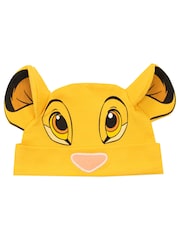 Character Yellow Baby Lion King 100% Cotton Sleepsuit and Hat Set - Image 3 of 3