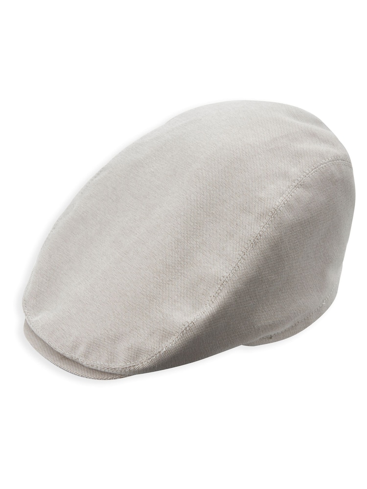 Mamas & Papas Cream Linen Flat Cap - Image 1 of 1