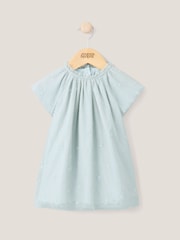Mamas & Papas Green Embroidered Detail Dress - Image 1 of 2