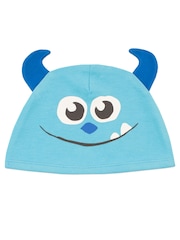 Character Blue Monsters Inc Sully 100% Cotton Sleepsuit and Hat Set - Image 4 of 6