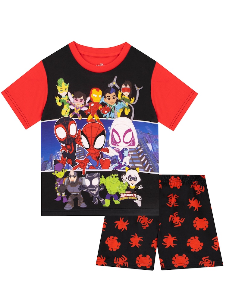 Character Black Spidey And His Amazing Friends Pyjamas - Image 1 of 10 Character Black Spidey And His Amazing Friends Pyjamas - Image 1 of 10