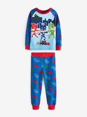 Character Blue PJ Masks Snuggle Fit Pyjamas - Image 1 of 6