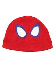 Character Blue/Red Baby Spiderman 100% Cotton Sleepsuit and Hat Set - Image 2 of 3