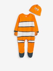 Character Orange Baby Finding Nemo 100% Cotton Sleepsuit and Hat Set - Image 1 of 3