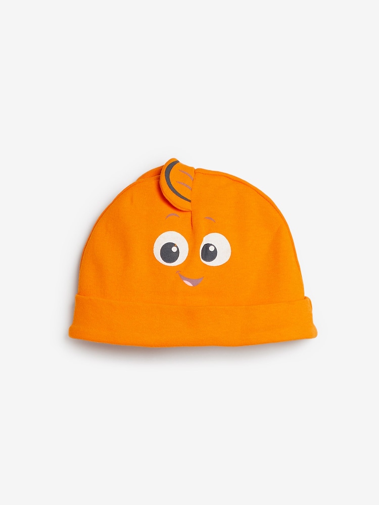 Character Orange Baby Finding Nemo 100% Cotton Sleepsuit and Hat Set - Image 3 of 3