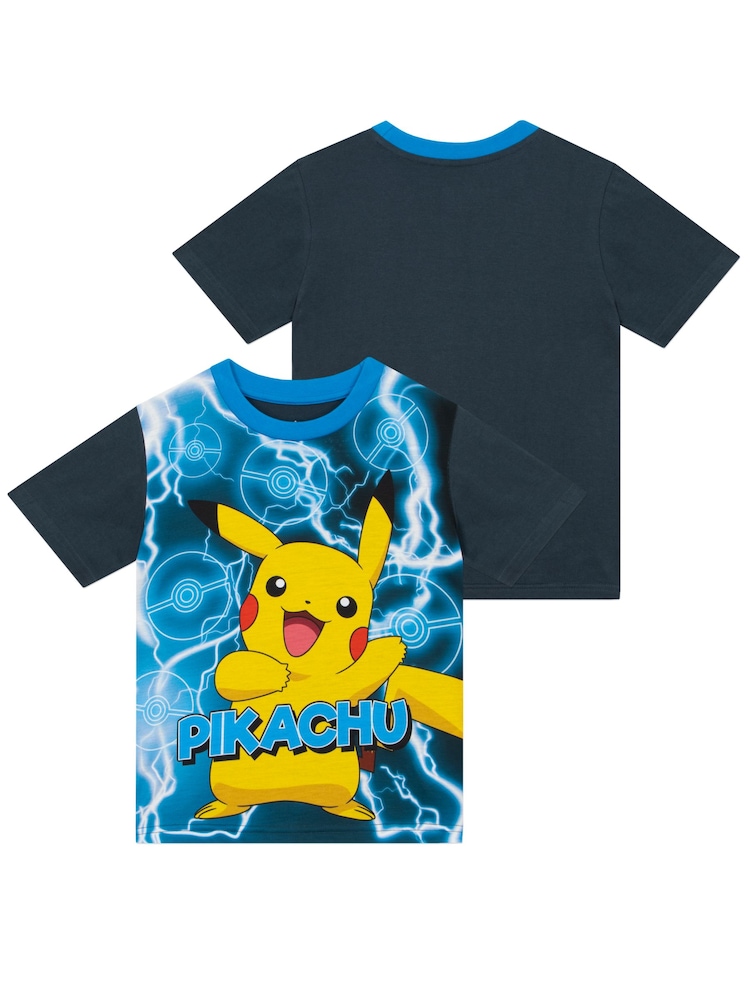 Pokemon Sky Blue Character Sky Blue Pokemon Short Pyjamas - Image 3 of 8