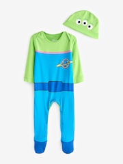 Character Blue Chrome Finding Nemo 100% Cotton Sleepsuit - Image 1 of 4