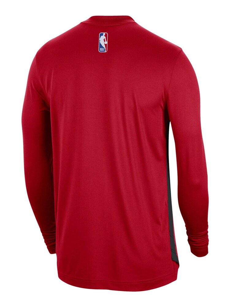 Fanatics Red NBA Chicago Bulls Long Sleeve Pre Game T-Shirt - Image 3 of 3