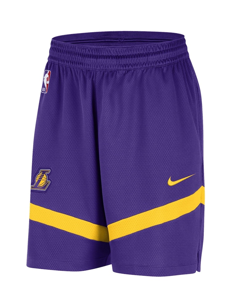 Fanatics Purple NBA Los Angeles Lakers Practice Shorts - Image 2 of 4