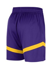 Fanatics Purple NBA Los Angeles Lakers Practice Shorts - Image 3 of 4