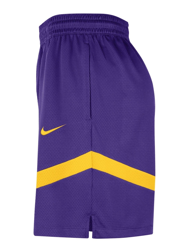 Fanatics Purple NBA Los Angeles Lakers Practice Shorts - Image 4 of 4