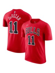 Fanatics Red NBA Chicago Bulls Icon Name And Number 100% Cotton T-Shirt - Demar DeRozen - Image 1 of 3