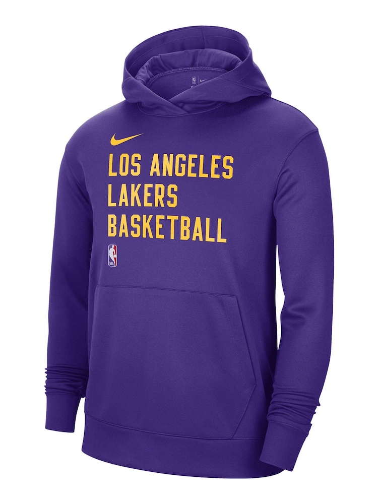 Fanatics Purple NBA Los Angeles Lakers Spotlight Fleece Overhead Hoodie - Image 2 of 3