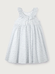 The White Company Blue Margot Floral 100% Cotton Swing Dress - Image 3 of 5