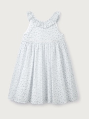 The White Company Blue Margot Floral 100% Cotton Swing Dress - Image 2 of 5