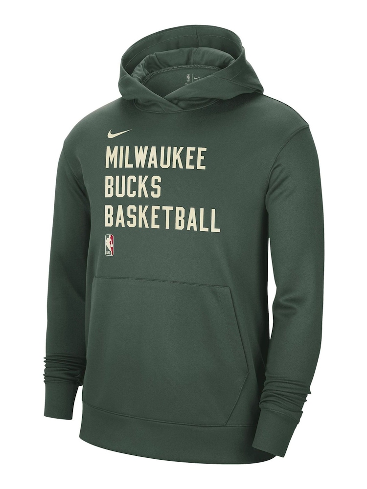 Fanatics Green NBA Milwaukee Bucks Spotlight Fleece Overhead Hoodie - Image 2 of 3