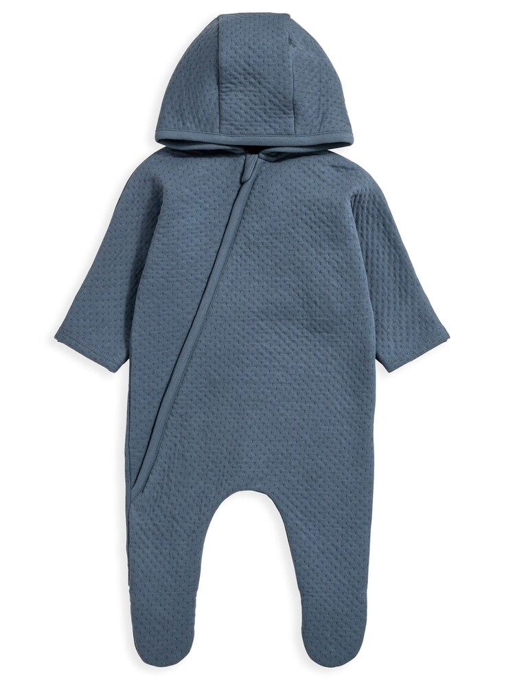 Mamas & Papas Blue Petrol Jacquard Pramsuit - Image 2 of 4