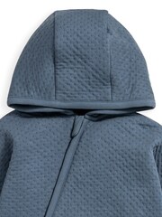 Mamas & Papas Blue Petrol Jacquard Pramsuit - Image 3 of 4