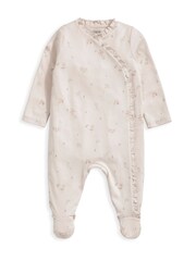 Mamas & Papas Schlafanzug aus 100 % Baumwolle mit floralem Rüschendetail in Pink - Bild 2 von 3