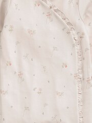 Mamas & Papas Schlafanzug aus 100 % Baumwolle mit floralem Rüschendetail in Pink - Bild 3 von 3