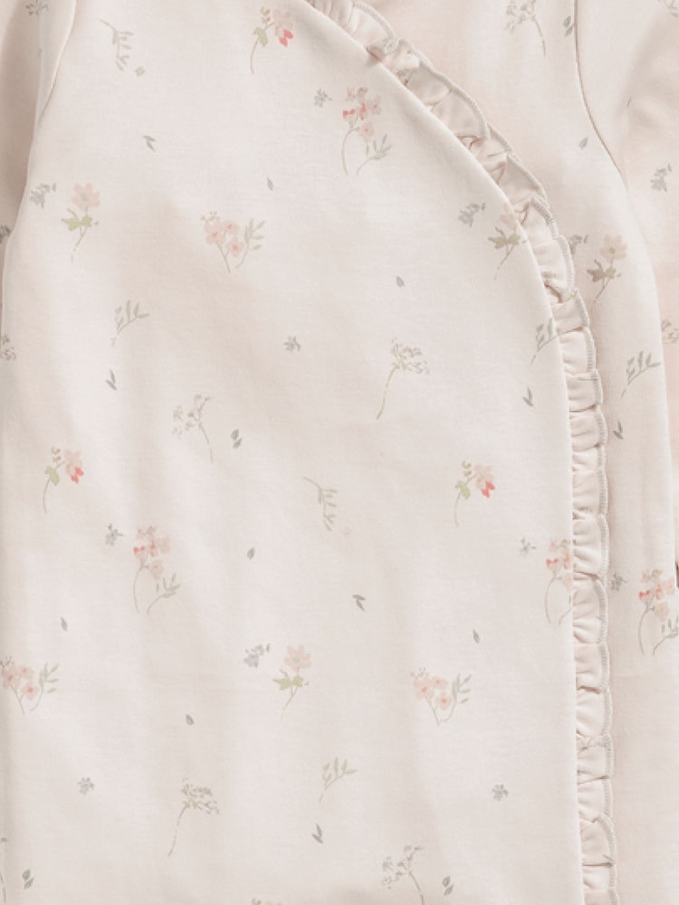 Mamas & Papas Schlafanzug aus 100 % Baumwolle mit floralem Rüschendetail in Pink - Bild 3 von 3