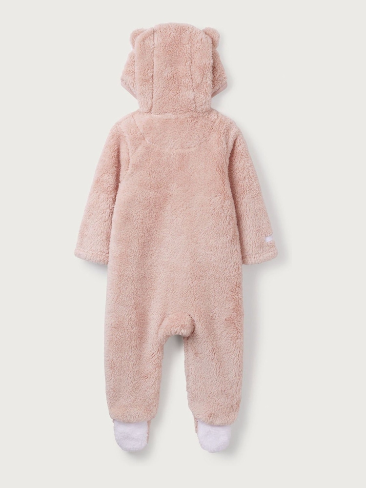 The White Company Pink Fleece Romper - Image 6 of 6 The White Company Pink Fleece Romper - Image 6 of 6