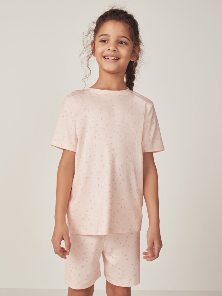 The White Company Cotton Star And Moon 100% Cotton White Pyjamas - Image 2 of 6