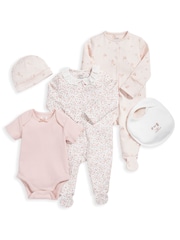Mamas & Papas Pink 5 Piece Floral Starter Set - Image 2 of 6