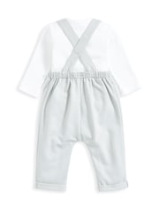 Mamas & Papas zelena 2 Pieces Komplet za potenje Dungaree - Slika 3 iz 4