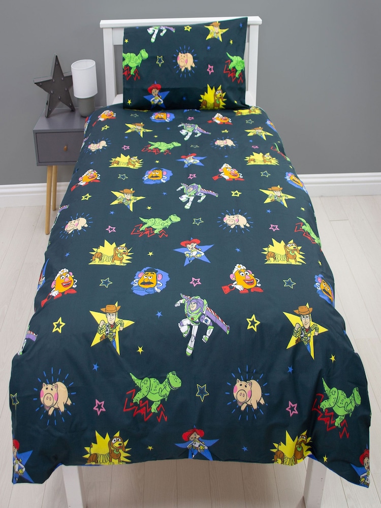 Character Light Blue Toy Story Single 100% Cotton Duvet Cover and Pillowcase Set - Image 2 of 4