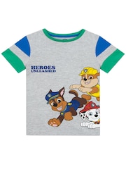 Character Grey Paw Patrol 100% Cotton T-Shirt and Shorts Set - Image 2 of 9