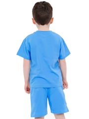 Character Blue 100% Cotton T-Shirt And Shorts Set - Image 10 of 14