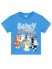 Character Blue 100% Cotton T-Shirt And Shorts Set - Image 2 of 14