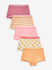 Bonds Orange Mixed Design Shortie 100% Cotton Briefs 5 Pack - Image 1 of 9