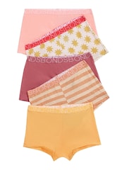 Bonds Orange Mixed Design Shortie 100% Cotton Briefs 5 Pack - Image 9 of 9