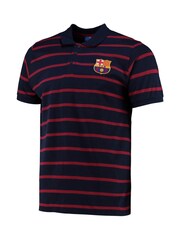 Nike Blue Barcelona Yarn Dye Stripe Polo Shirt - Image 2 of 3