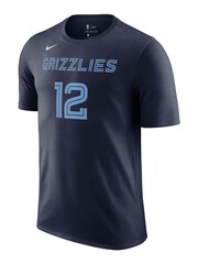 Fanatics Blue NBA Memphis Grizzlies Icon Name & Number 100% Cotton T-Shirt - Ja Morant - Image 2 of 3