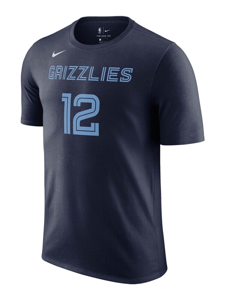 Fanatics Blue NBA Memphis Grizzlies Icon Name & Number 100% Cotton T-Shirt - Ja Morant - Image 2 of 3