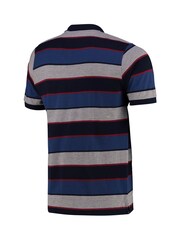 Nike Dark Blue Barcelona Yarn Dye Stripe Polo Shirt - Image 3 of 3