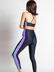 Negro - Leggings de yoga con estampado de leopardo Malala de Dancing - Imagen 2 de 7