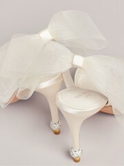Ted Baker Natural Harinas Oversized Bow Back Sandals - Image 3 of 5