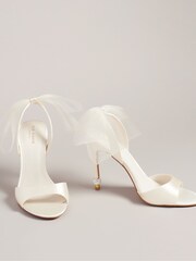 Ted Baker Natural Harinas Oversized Bow Back Sandals - Image 4 of 5
