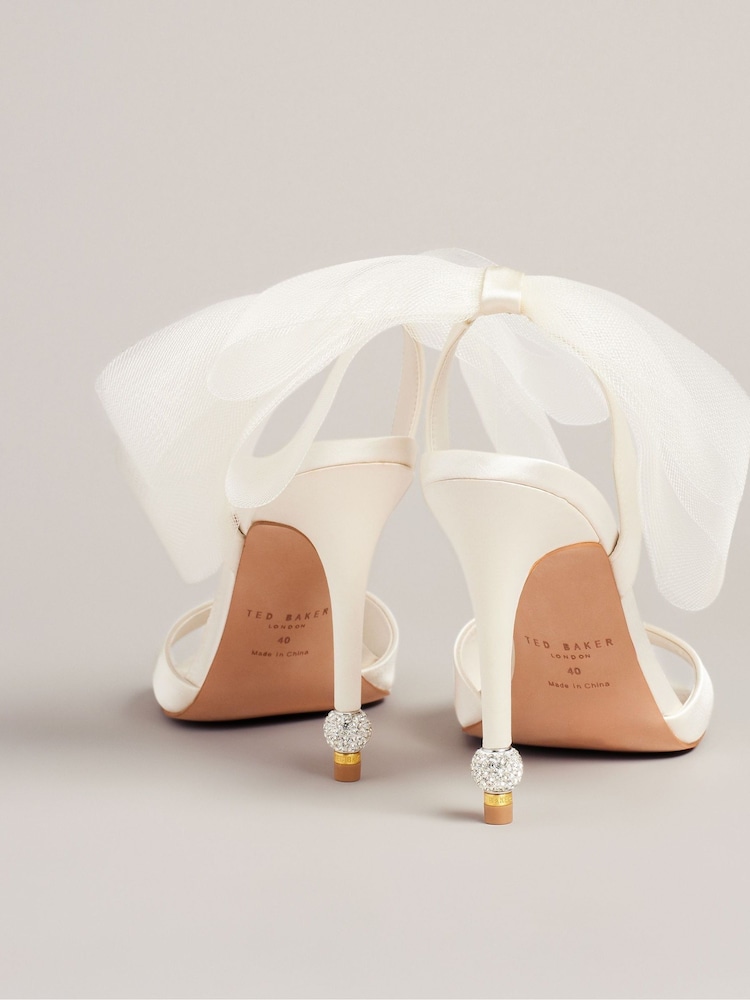 Ted Baker Natural Harinas Oversized Bow Back Sandals - Image 5 of 5