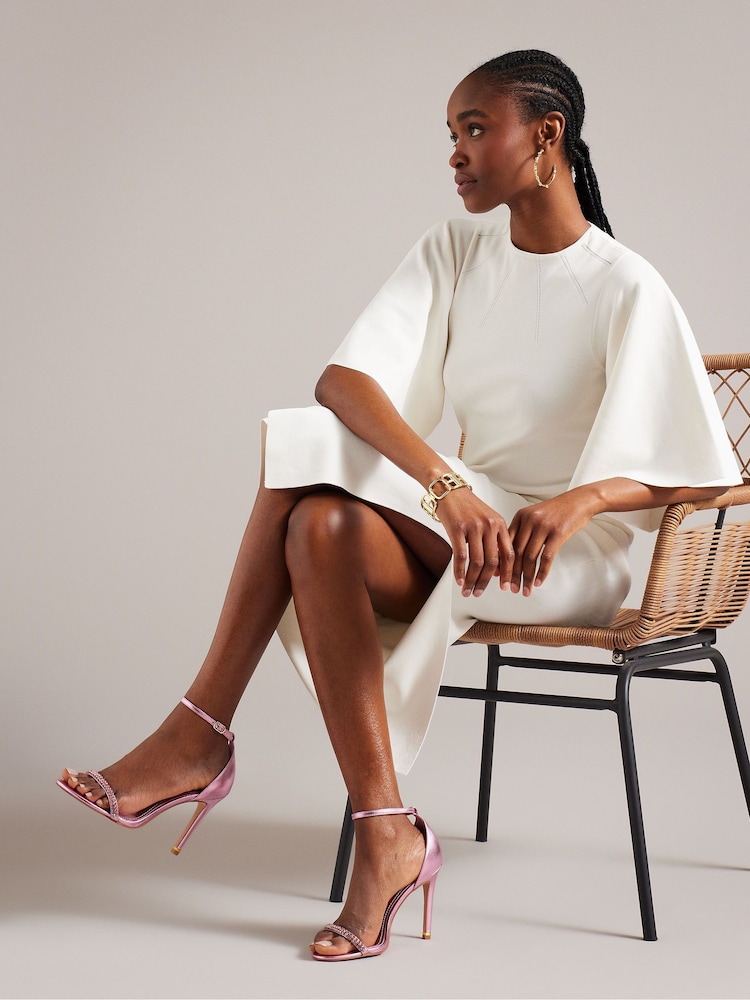 Ted Baker Pink Helenni Crystal Strap Heeled Sandals - Image 5 of 5 Ted Baker Pink Helenni Crystal Strap Heeled Sandals - Image 5 of 5