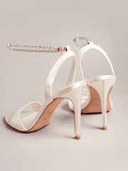 Ted Baker Natural Hedree Jewellery Strap Satin Sandals - Image 3 of 4