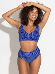 Pour Moi Blue High Waist Sicily Bikini Bottoms - Image 2 of 4